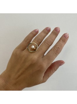 Кольцо с жемчугом Майорка, безразмерное