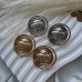 Серьги «Монета», 23 мм