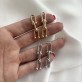 Серьги в стиле Tiffany 36*8, родирование/позолота