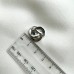 Серьги "Завитки" 15 мм, позолота/родирование