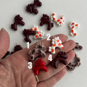 Подвеска "Лошадь", полимерная глина, 30*25 мм