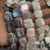 Жемчуг, Квадратная бусина 18-22мм