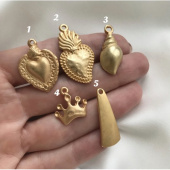 Подвеска, Итальянская фурнитура, Позолота 24К