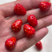 Бусина "Земляника/Клубника", 18*14 мм