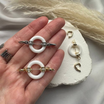 Карабин двойной с керамической вставкой, 40 мм