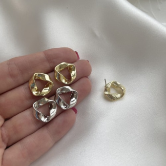 Серьги "Небесные грезы" 14*14мм