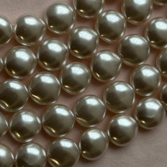 Жемчуг Майорка, "Таблетка", 12*6 мм, штука