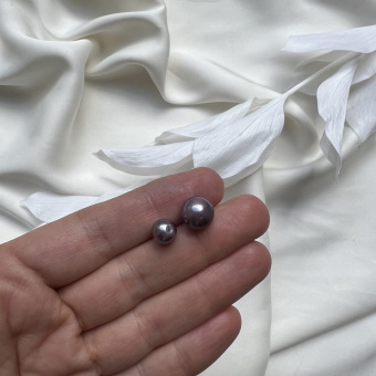 Глянцевый жемчуг майорка «Лиловый», 8,10 мм