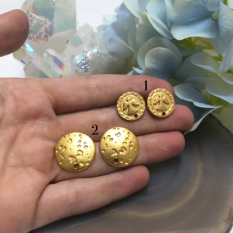 Швензы, Итальянская фурнитура. Матовая Позолота 18К.