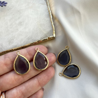 Подвеска "Кошачий глаз" 20*15мм