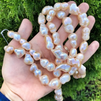 Барочный жемчуг (Кеши). Цвет - пудра