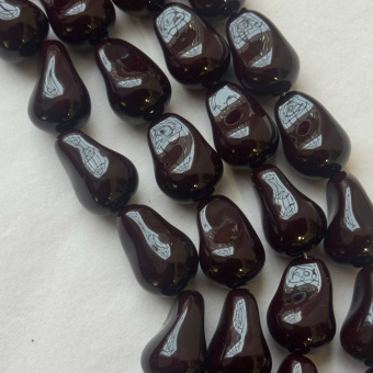 Жемчуг Майорка, барочный "Темно-Бордовый", 20*14, штука