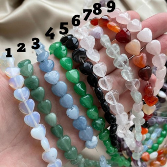 Сердечко из натурального камня 10мм