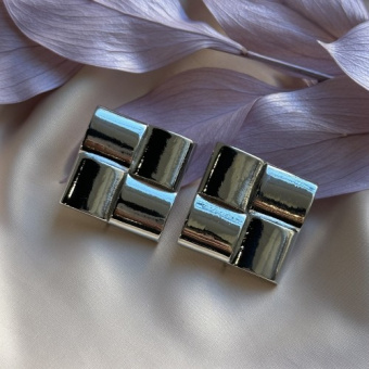 Швензы "Комбинированный квадрат", 30*30 мм, родирование