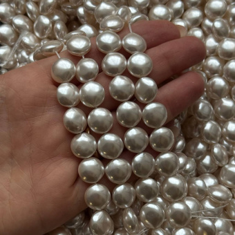 Жемчуг Майорка, "Таблетка", 12*6 мм, штука