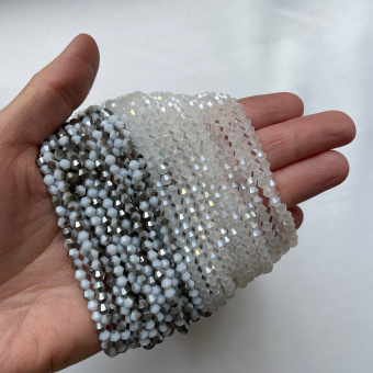 Хрусталь граненый "Ромб", 4.5 мм, нить